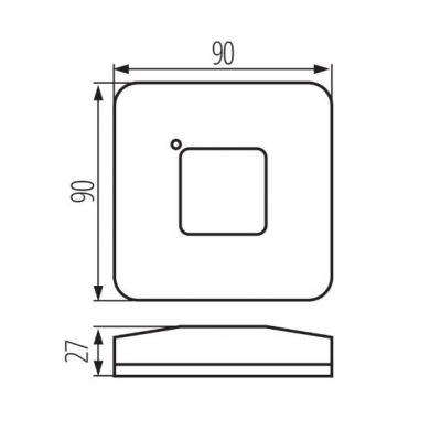 Czujnik ruchu mikrofalowy SQMOTION IP20 czarny 37361 KANLUX  (37361)